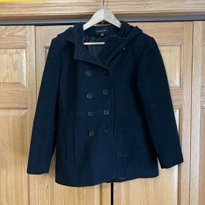 Women's Black Pea Coat